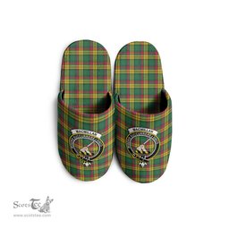 Scottish MacMillan Old Ancient Clan Family Crest Tartan House Slippers