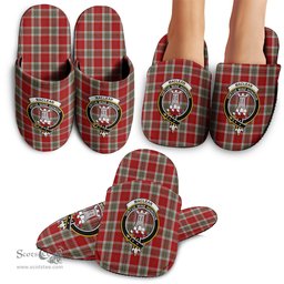 Scottish MacLean of Duart Dress Red Clan Family Crest Tartan House Slippers
