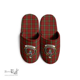 Scottish Morrison Clan Family Crest Tartan House Slippers