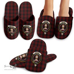Scottish Menzies Hunting Clan Family Crest Tartan House Slippers