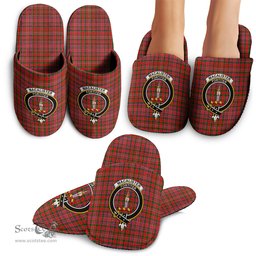 Scottish MacAlister Modern Clan Family Crest Tartan House Slippers