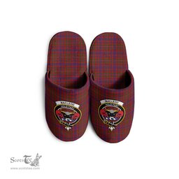 Scottish MacLeod Red Clan Family Crest Tartan House Slippers