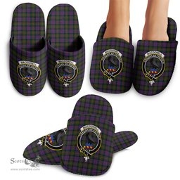 Scottish MacDonell of Glengarry Clan Family Crest Tartan House Slippers