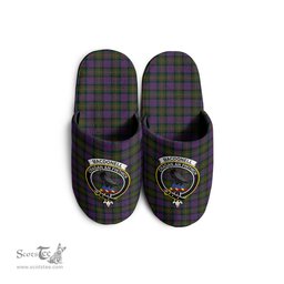 Scottish MacDonell of Glengarry Clan Family Crest Tartan House Slippers