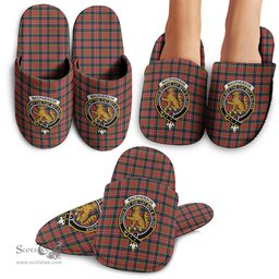 Scottish MacPherson Ancient Clan Family Crest Tartan House Slippers