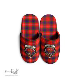 Scottish Fraser Modern Clan Family Crest Tartan House Slippers