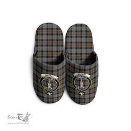 Scottish MacKay Weathered Clan Family Crest Tartan House Slippers