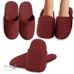 Scottish Stuart of Bute Clan Tartan House Slippers