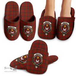 Scottish MacColl Clan Family Crest Tartan House Slippers