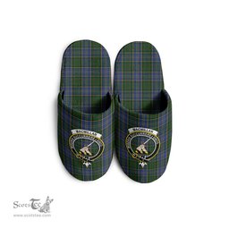 Scottish MacMillan Hunting Clan Family Crest Tartan House Slippers