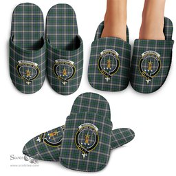 Scottish MacDowall Clan Family Crest Tartan House Slippers