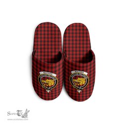 Scottish MacIver Clan Family Crest Tartan House Slippers