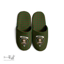 Scottish Menzies Clan Family Crest Tartan House Slippers