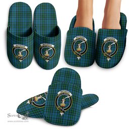 Scottish Matheson Hunting Clan Family Crest Tartan House Slippers