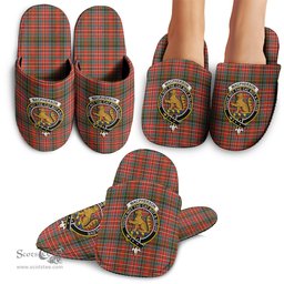 Scottish MacPherson Weathered Clan Family Crest Tartan House Slippers