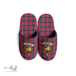 Scottish MacTavish Modern Clan Family Crest Tartan House Slippers