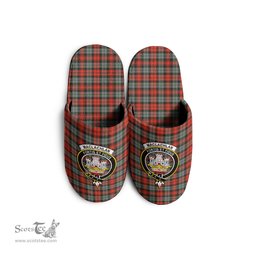 Scottish MacLachlan Weathered Clan Family Crest Tartan House Slippers