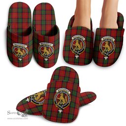 Scottish MacPherson of Cluny Clan Family Crest Tartan House Slippers