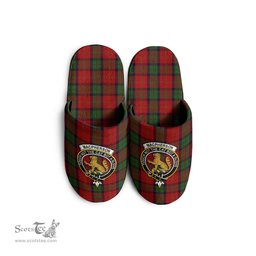 Scottish MacPherson of Cluny Clan Family Crest Tartan House Slippers