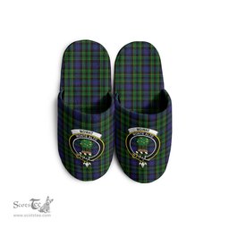 Scottish Mowat Clan Family Crest Tartan House Slippers