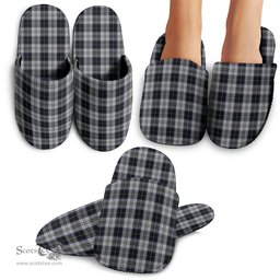 Scottish Menzies Black Dress Clan Tartan House Slippers
