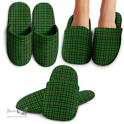 Scottish Wallace Hunting Green Clan Tartan House Slippers