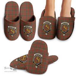 Scottish MacIntosh Hunting Weathered Clan Family Crest Tartan House Slippers