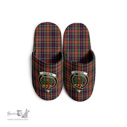 Scottish Christie Clan Family Crest Tartan House Slippers