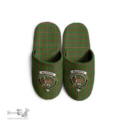 Scottish MacKinnon Hunting Modern Clan Family Crest Tartan House Slippers
