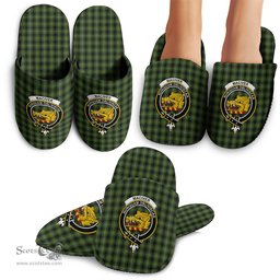 Scottish MacIver Hunting Clan Family Crest Tartan House Slippers