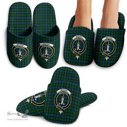 Scottish MacKay Modern Clan Family Crest Tartan House Slippers