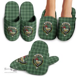 Scottish MacDonald Lord of the Isles Hunting Clan Family Crest Tartan House Slippers