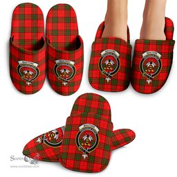 Scottish Maxtone Clan Family Crest Tartan House Slippers