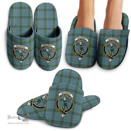 Scottish MacInnes Ancient Clan Family Crest Tartan House Slippers