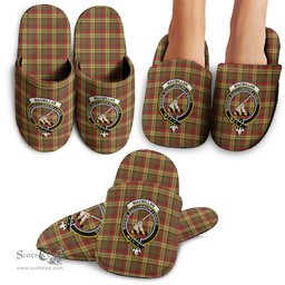 Scottish MacMillan Old Weathered Clan Family Crest Tartan House Slippers
