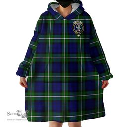 Scottish Bannerman Clan Family Crest Tartan Snuggie Hoodie Plaid Wearable Blanket Hoodie