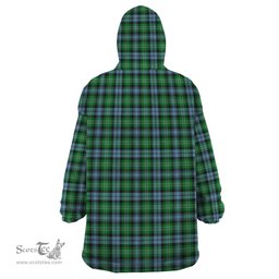 Scottish Arbuthnot Ancient Clan Tartan Snuggie Hoodie Plaid Wearable Blanket Hoodie