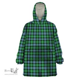 Scottish Arbuthnot Ancient Clan Tartan Snuggie Hoodie Plaid Wearable Blanket Hoodie