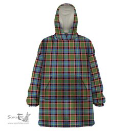 Scottish Aikenhead Clan Tartan Snuggie Hoodie Plaid Wearable Blanket Hoodie