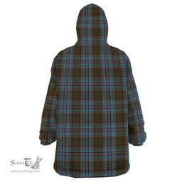 Scottish Anderson Clan Tartan Snuggie Hoodie Plaid Wearable Blanket Hoodie