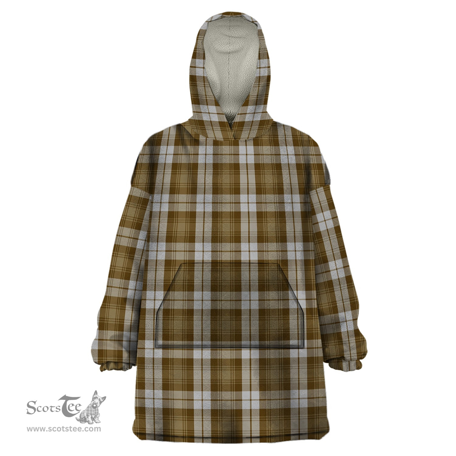 Scottish Baillie Dress Clan Tartan Snuggie Hoodie Plaid Wearable Blanket Hoodie