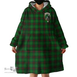 Scottish Anstruther Clan Family Crest Tartan Snuggie Hoodie Plaid Wearable Blanket Hoodie