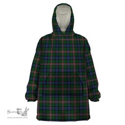 Scottish Allison Clan Tartan Snuggie Hoodie Plaid Wearable Blanket Hoodie