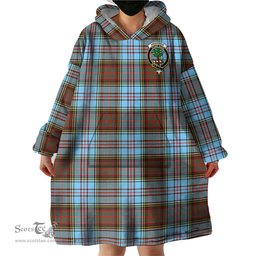 Scottish Anderson Ancient Clan Family Crest Tartan Snuggie Hoodie Plaid Wearable Blanket Hoodie