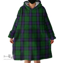 Scottish Armstrong Clan Tartan Snuggie Hoodie Plaid Wearable Blanket Hoodie