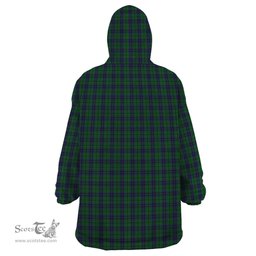 Scottish Austin Clan Tartan Snuggie Hoodie Plaid Wearable Blanket Hoodie