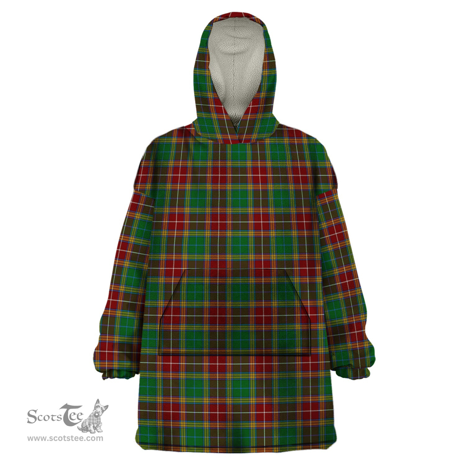 Scottish Baxter Clan Tartan Snuggie Hoodie Plaid Wearable Blanket Hoodie