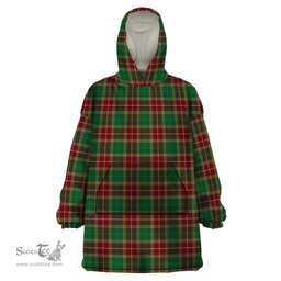 Scottish Baxter Clan Tartan Snuggie Hoodie Plaid Wearable Blanket Hoodie