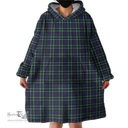 Scottish Allardice Clan Tartan Snuggie Hoodie Plaid Wearable Blanket Hoodie