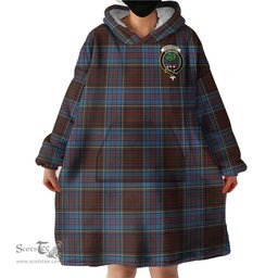 Scottish Anderson Highland Society of London Clan Family Crest Tartan Snuggie Hoodie Plaid Wearable Blanket Hoodie